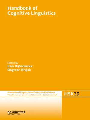 cover image of Handbook of Cognitive Linguistics